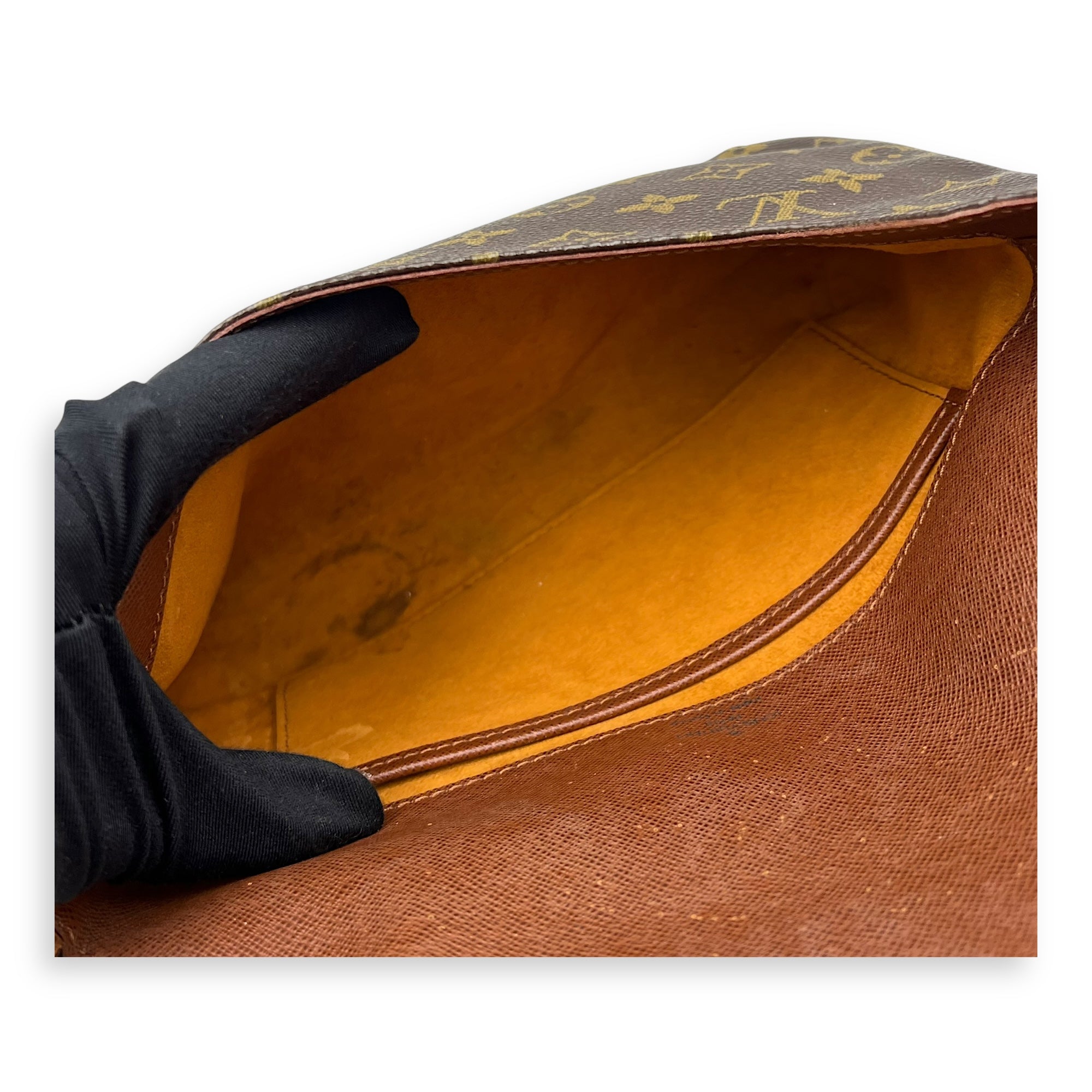 Louis Vuitton Tango Shoulder Bag Brown in Coated Canvas, Gold hardware_7