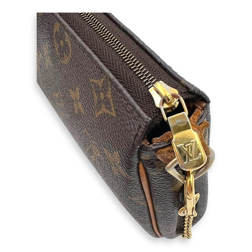 Louis Vuitton Eva Crossbody Bag Brown in Monogram Coated Canvas, Gold hardware_7