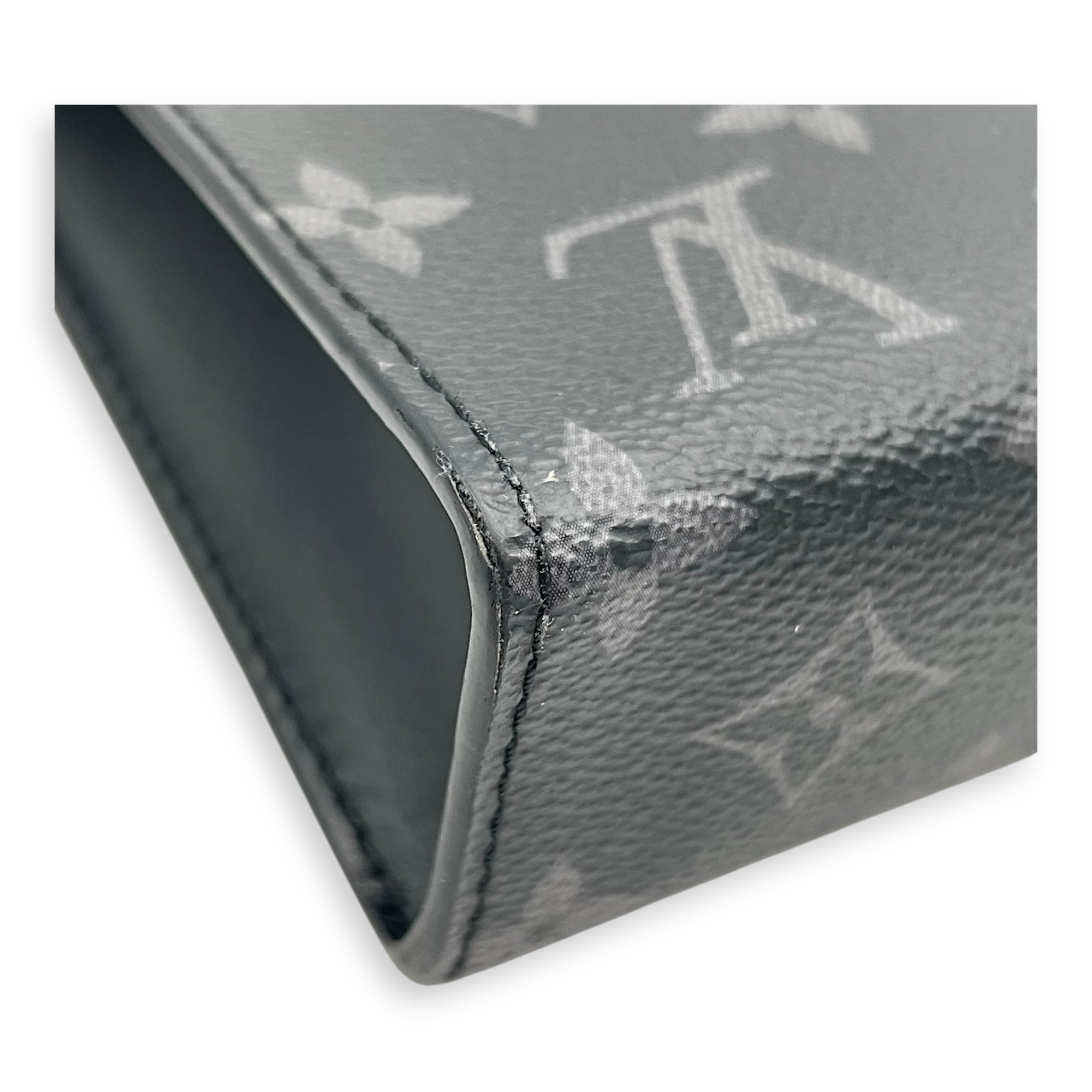 Louis Vuitton Gaston Wearable Wallet Black Crossbody Bag in Coated Canvas, Silver hardware_8