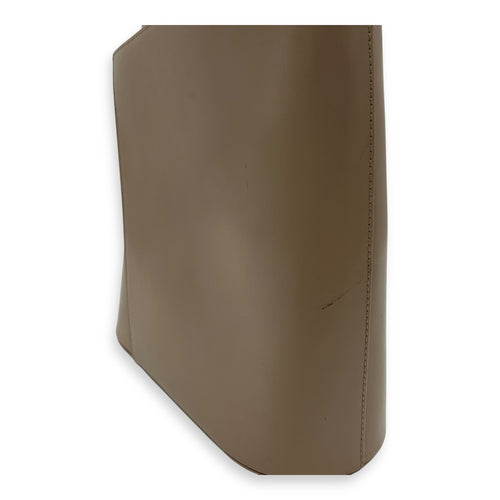 Salvatore Ferragamo Gancini Top Handle Bag Silver in Calfskin, Silver hardware_13