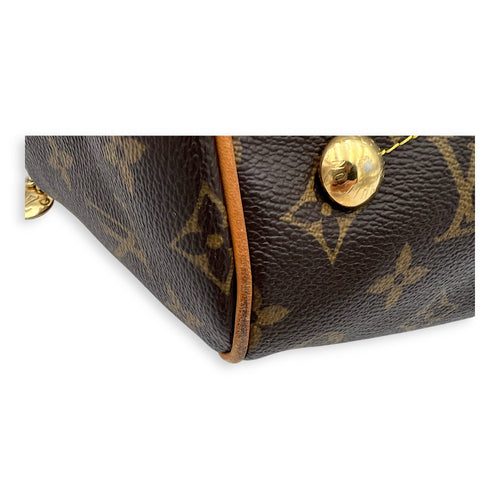 Louis Vuitton Tivoli Shoulder Bag PM Brown in Monogram Coated Canvas, Gold hardware_6
