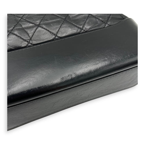 Chanel Gabrielle Medium Black Shoulder Bag in Calfskin, Mixed hardware_10