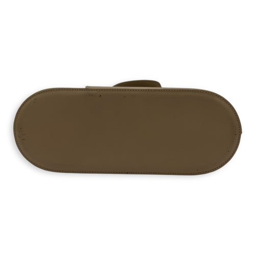 Salvatore Ferragamo Gancini Top Handle Bag Silver in Calfskin, Silver hardware_7