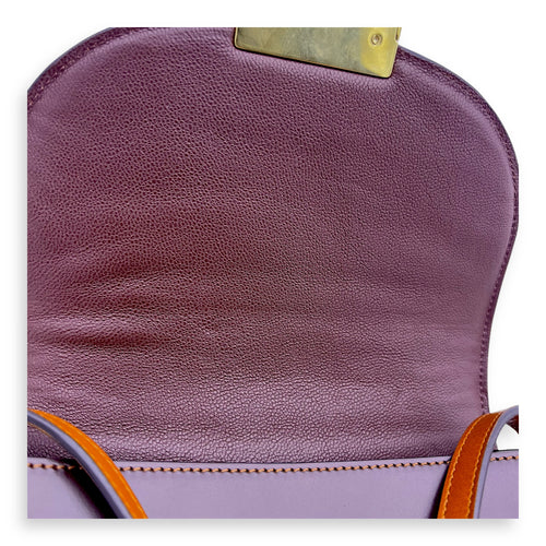 Celine Trotteur Crossbody Bag Red in Calfskin, Gold hardware_3