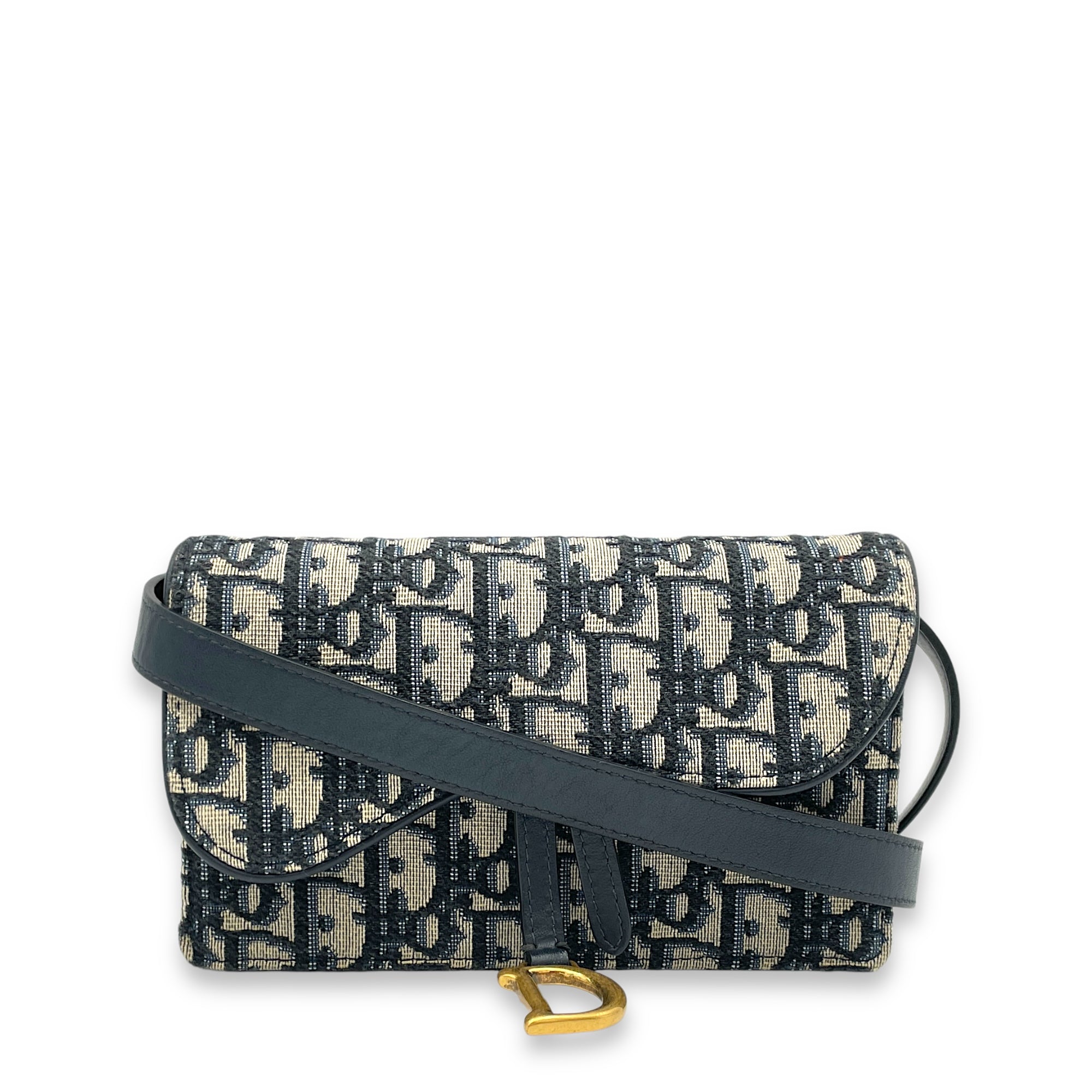 Oblique Saddle Belt bag in Jacquard Gold Hardware