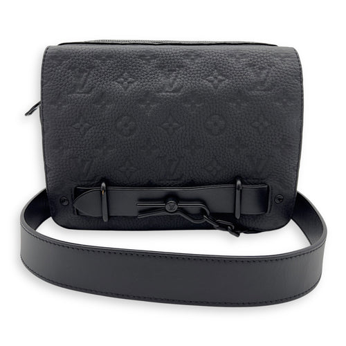 Louis Vuitton Steamer Crossbody Bag Black in Monogram Empreinte Leather, Lacquered Metal hardware_8