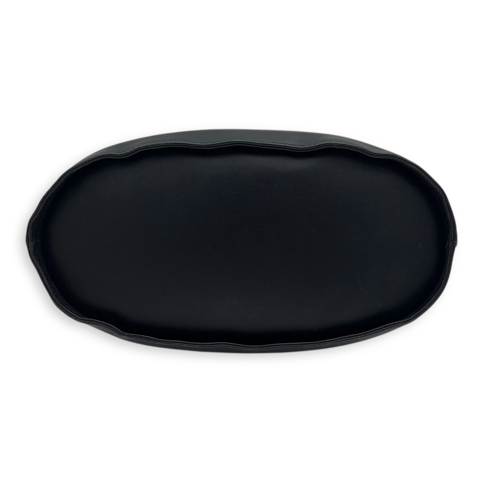 Salvatore Ferragamo Gancini Shoulder Bag Black in Calfskin, Gold hardware_5