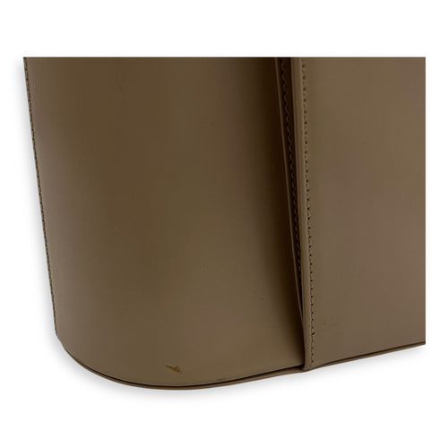 Salvatore Ferragamo Gancini Top Handle Bag Silver in Calfskin, Silver hardware_6