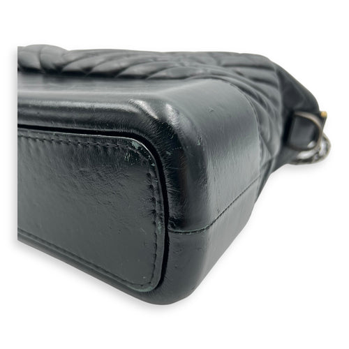 Chanel Gabrielle Shoulder Bag Large Black in Calfskin, Mixed hardware_12
