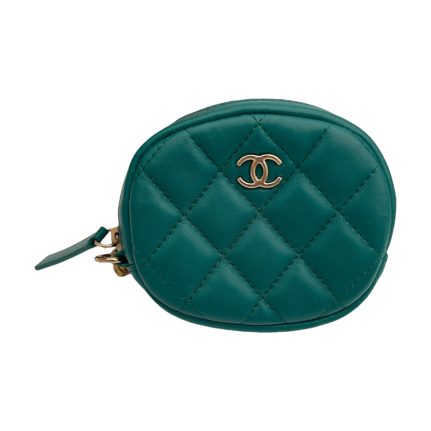 Chanel C19 Pouch Wallet On Chain in Tweed, Mixed hardware_9