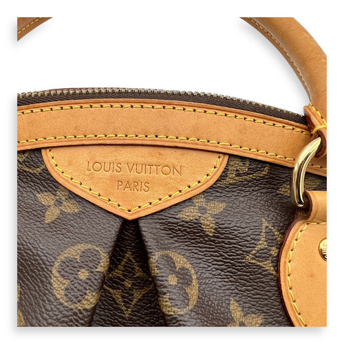 Louis Vuitton Tivoli Shoulder Bag PM Brown in Monogram Coated Canvas, Gold hardware_1