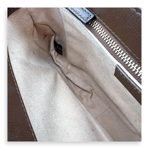 Gucci Horsebit 1955 Crossbody Bag Brown in Coated Canvas, Gold hardware_1