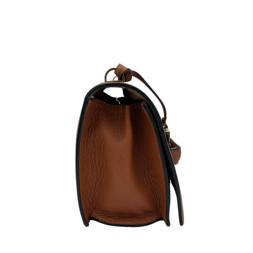Loewe Barcelona Crossbody Bag Brown in Calfskin, Gold hardware_3