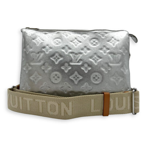 Louis Vuitton Coussin Shoulder Bag Silver in Lambskin, Silver hardware_13