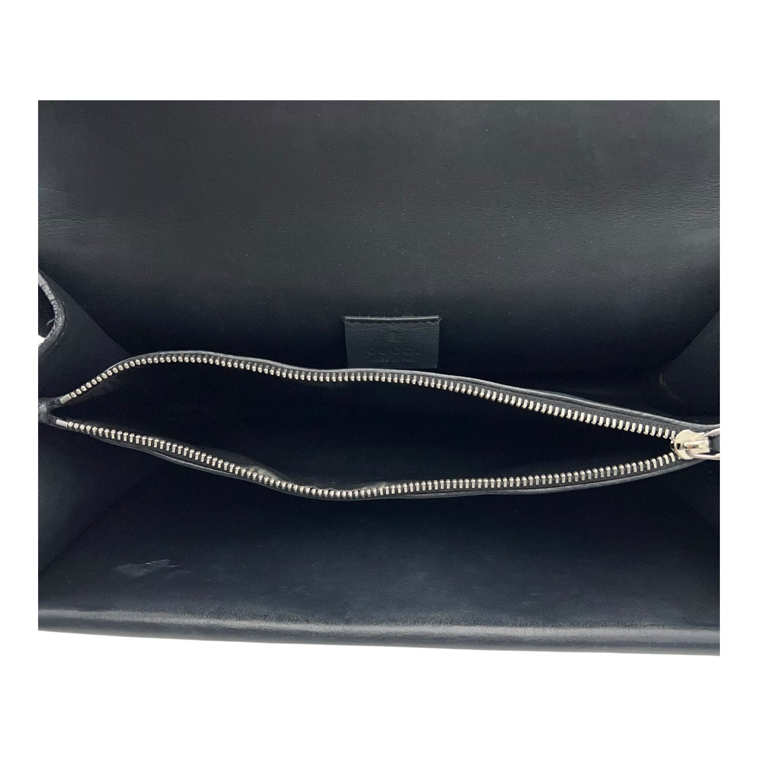 Gucci Dionysus Shoulder Bag Small Black in Suede Leather, Silver hardware_6