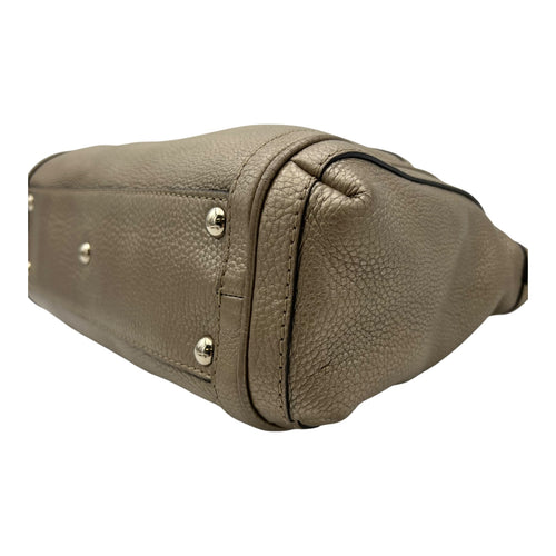 Gucci Twist Shoulder Bag Gold in Calfskin, Gold hardware_11