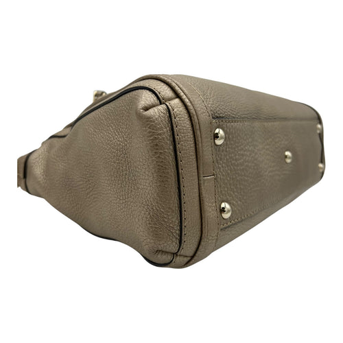 Gucci Twist Shoulder Bag Gold in Calfskin, Gold hardware_10