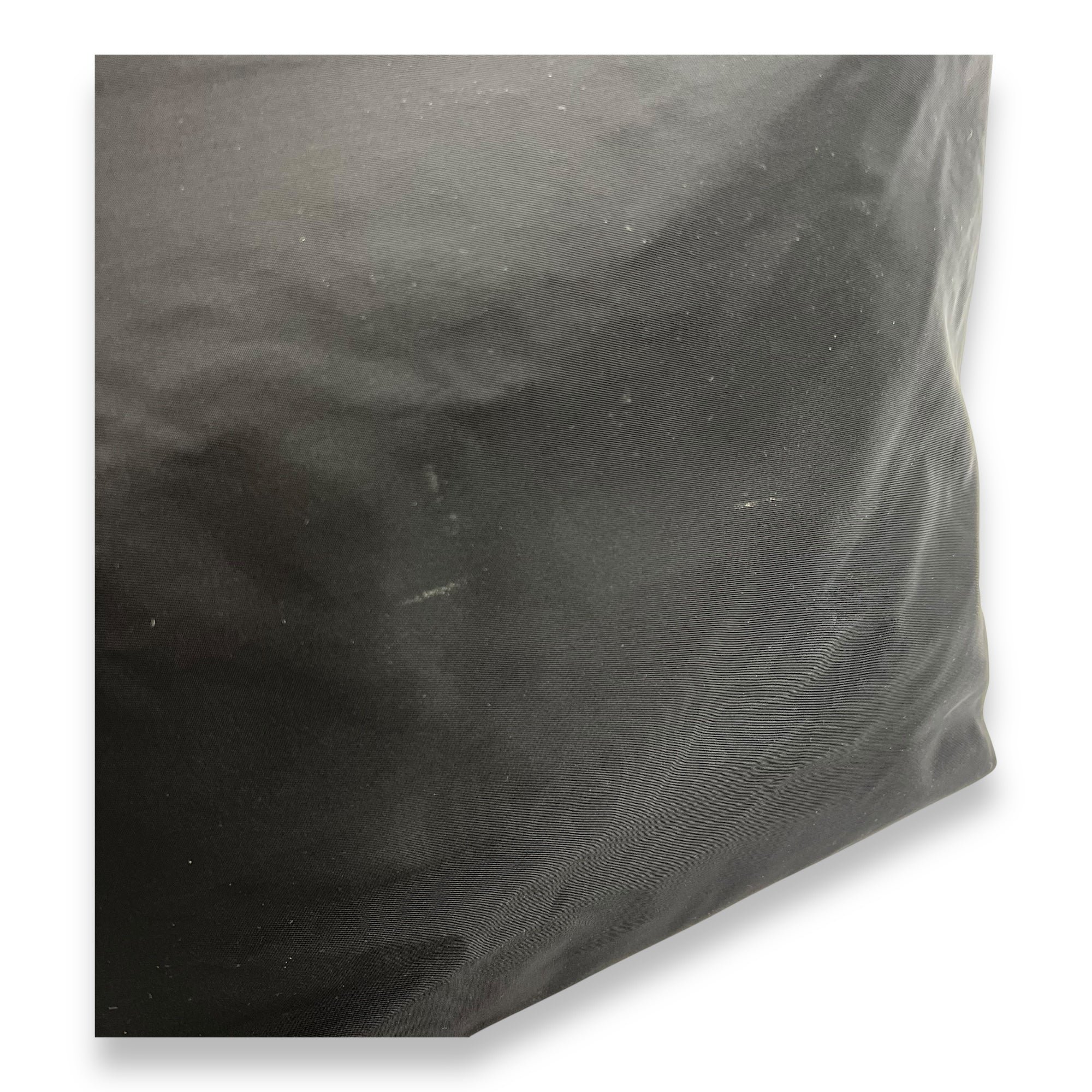 Prada Logo Top Handle Bag Black in Nylon, Silver hardware_7