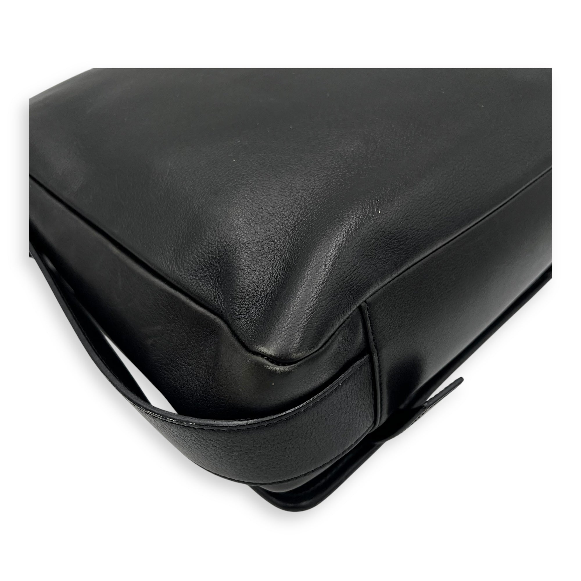 Loewe Vintage Crossbody Bag Black in Calfskin, Silver hardware_15