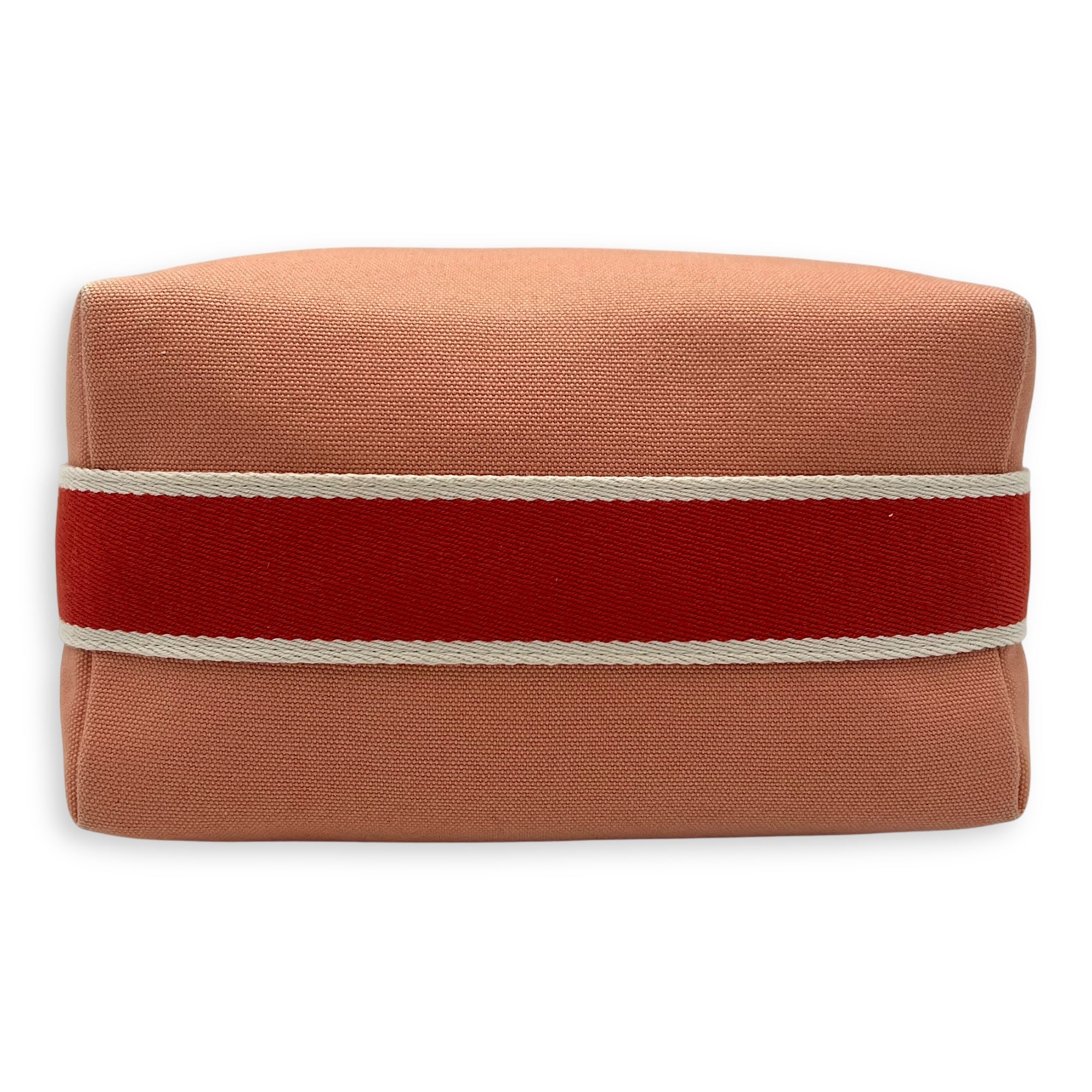 Hermès Bride a Brac  Orange in Canvas, Silver hardware_5