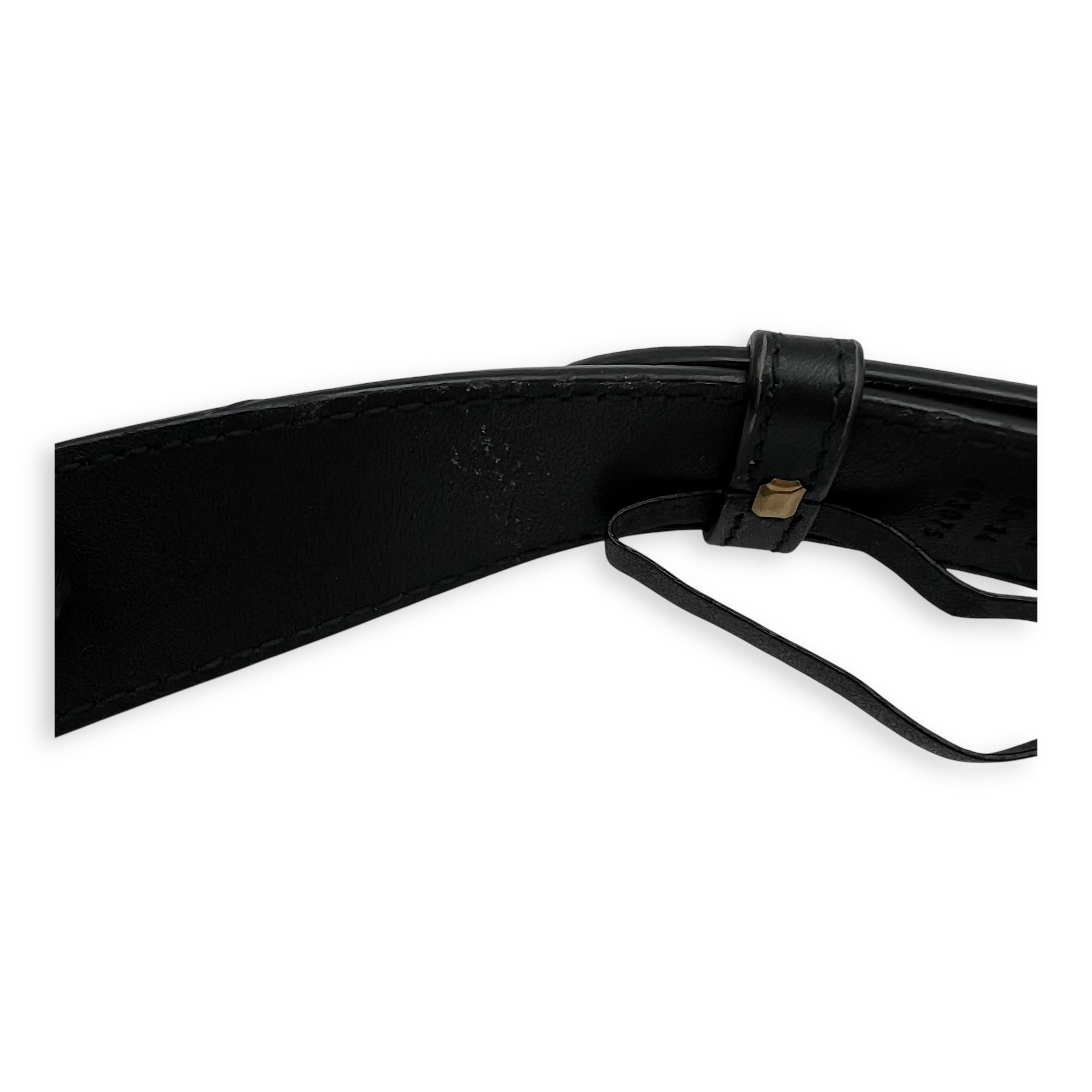 Gucci GG Marmont Belt Bag Black in Calfskin, Gold hardware_8