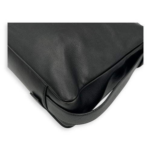 Loewe Vintage Crossbody Bag Black in Calfskin, Silver hardware_14