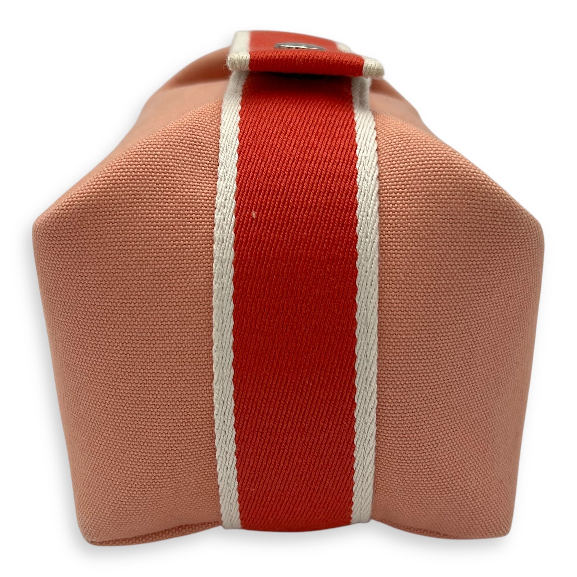 Hermès Bride a Brac  Orange in Canvas, Silver hardware_3