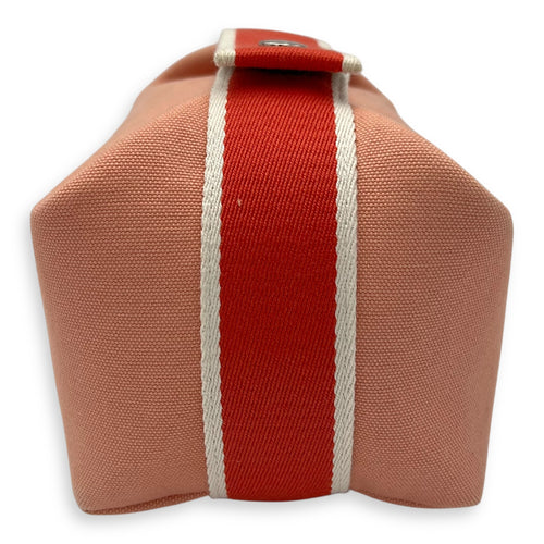 Hermès Bride a Brac  Orange in Canvas, Silver hardware_3