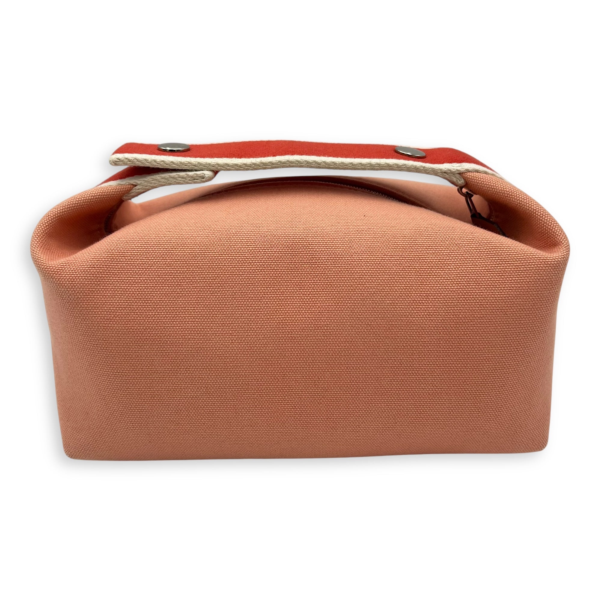 Hermès Bride a Brac  Orange in Canvas, Silver hardware_2