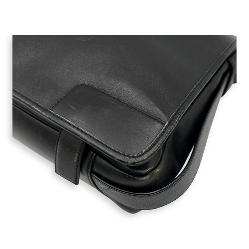 Loewe Vintage Crossbody Bag Black in Calfskin, Silver hardware_11