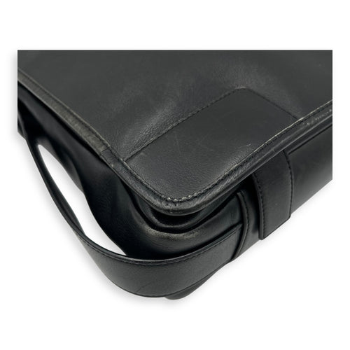 Loewe Vintage Crossbody Bag Black in Calfskin, Silver hardware_10