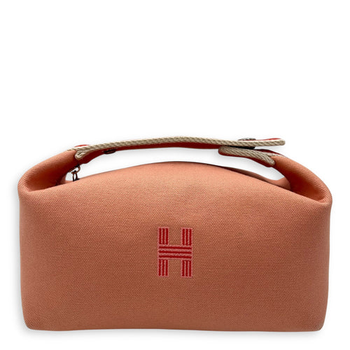 Hermès Bride a Brac  Orange in Canvas, Silver hardware_1