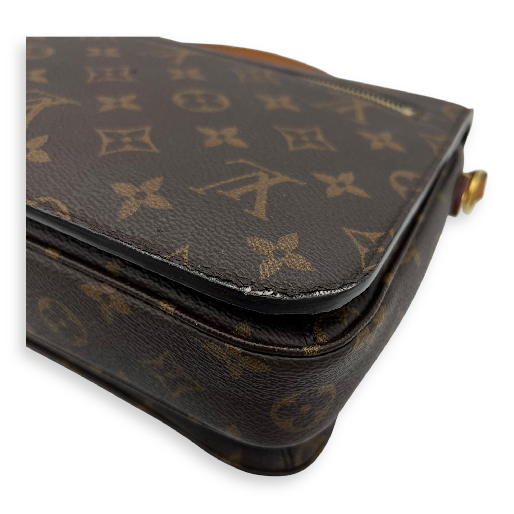 Louis Vuitton Metis Brown Crossbody Bag in Monogram Coated Canvas, Gold hardware_14