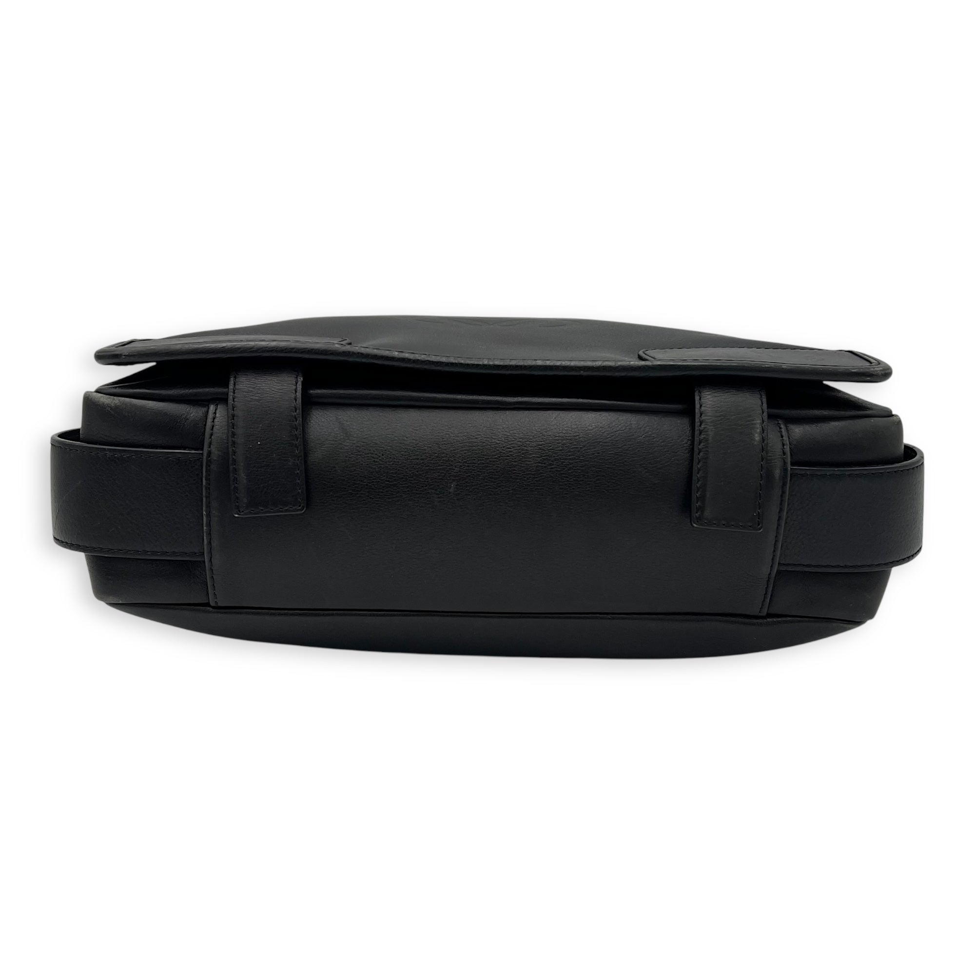 Loewe Vintage Crossbody Bag Black in Calfskin, Silver hardware_5