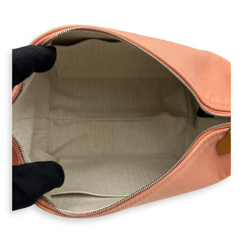 Hermès Bride a Brac  Orange in Canvas, Silver hardware_6