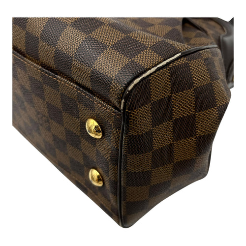 Louis Vuitton Trevi Top Handle Bag Damier Ebene in Coated Canvas, Gold hardware_14