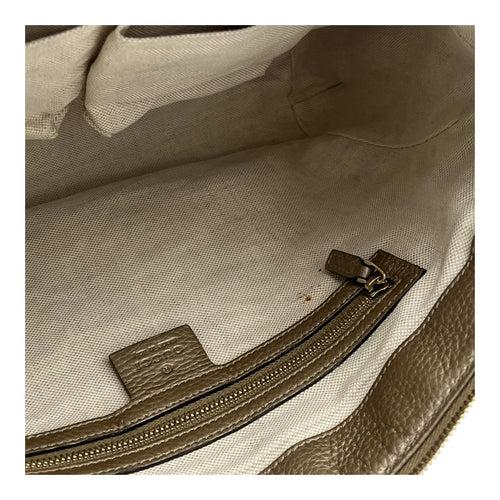 Gucci Twist Shoulder Bag Gold in Calfskin, Gold hardware_7