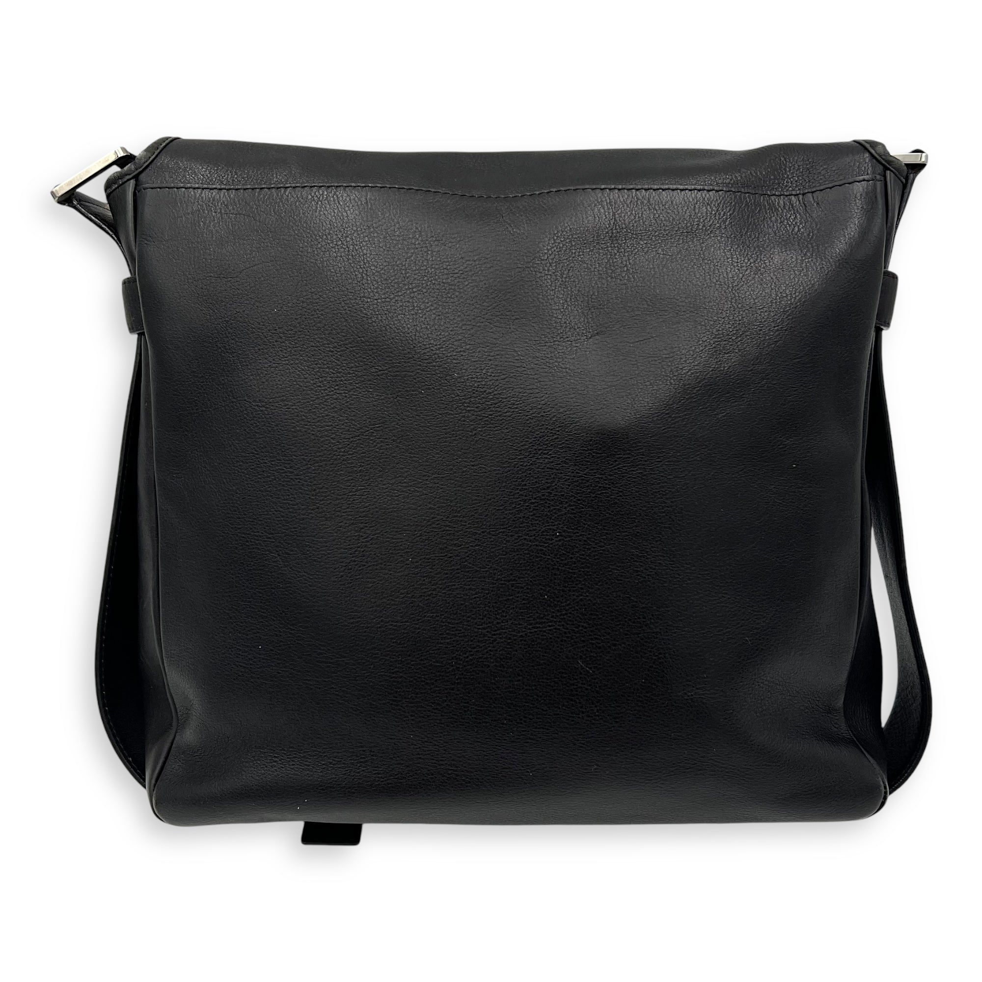 Loewe Vintage Crossbody Bag Black in Calfskin, Silver hardware_2