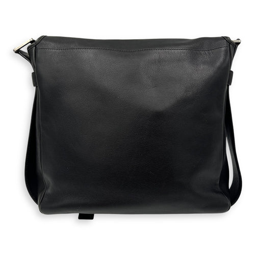Loewe Vintage Crossbody Bag Black in Calfskin, Silver hardware_2
