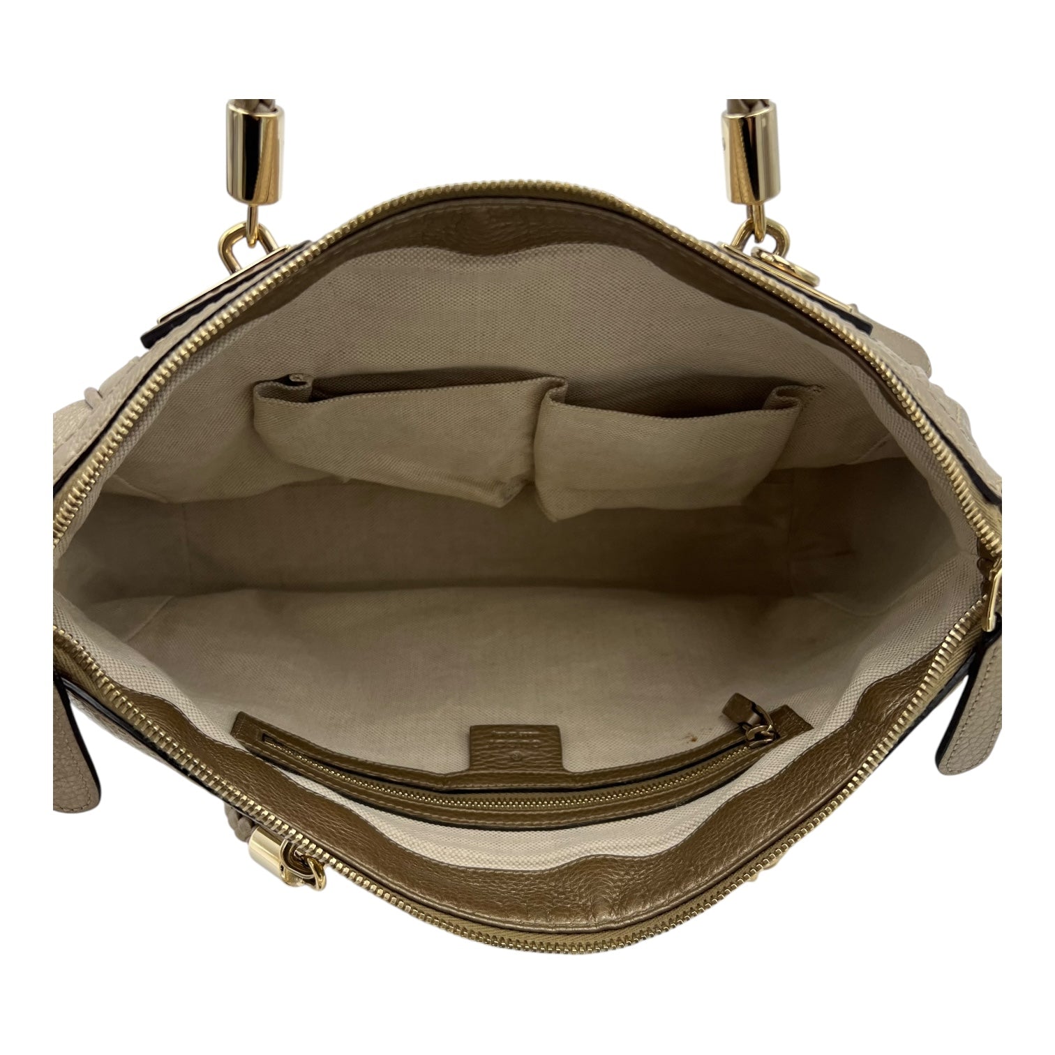 Gucci Twist Shoulder Bag Gold in Calfskin, Gold hardware_6