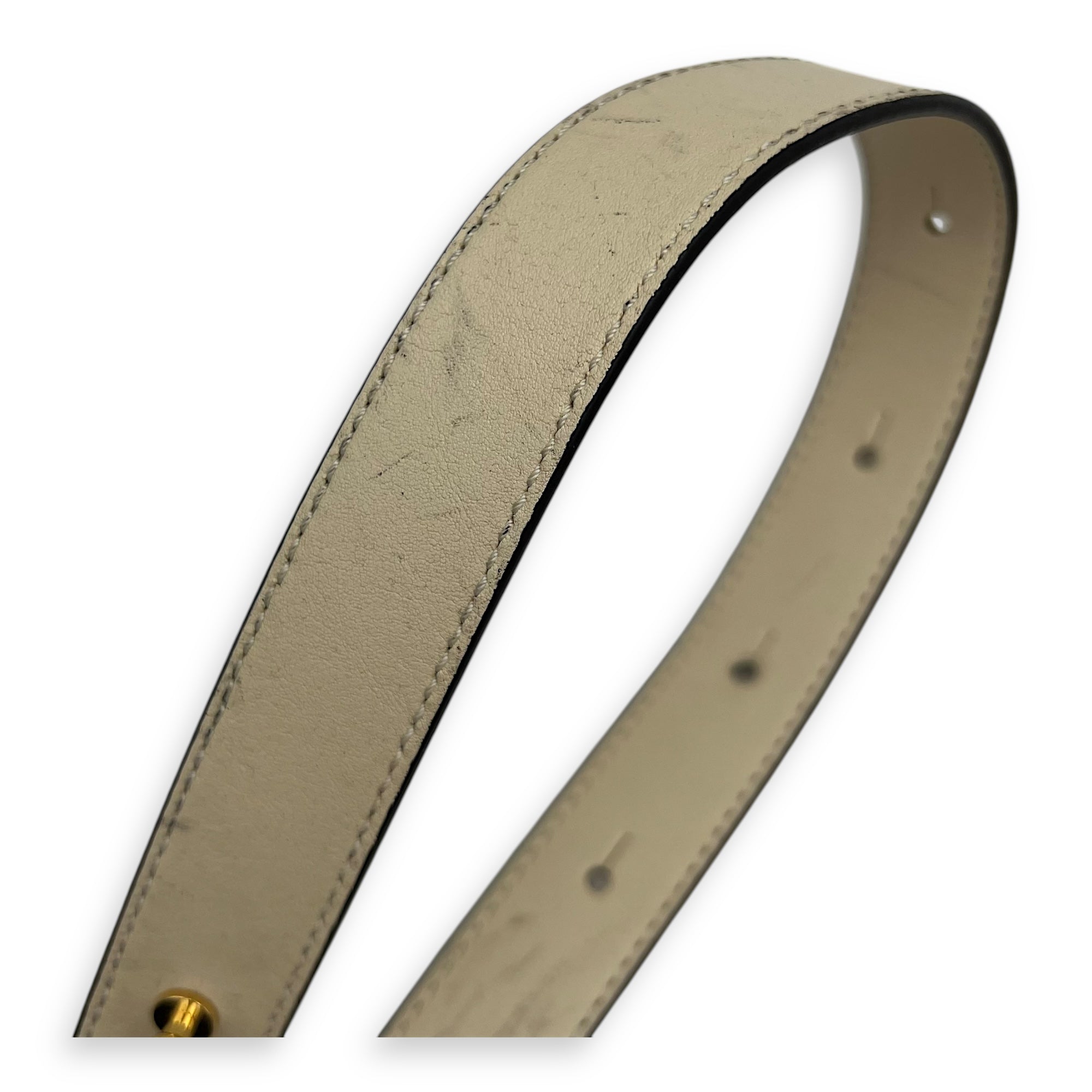 Loewe Hammock Small Beige Shoulder Bag in Calfskin, Gold hardware_18