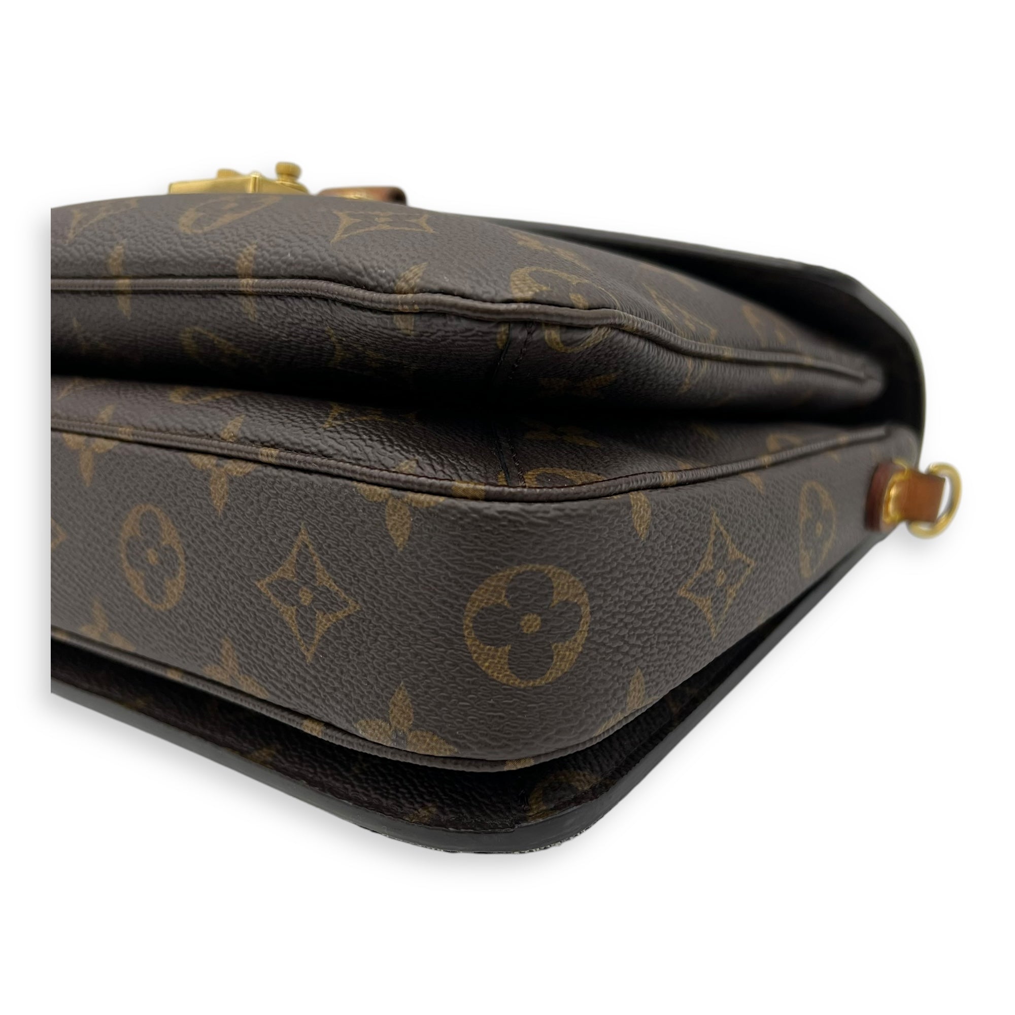 Louis Vuitton Metis Brown Crossbody Bag in Monogram Coated Canvas, Gold hardware_12
