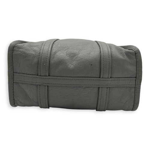 Balenciaga Bazaar Shopper Top Handle Bag Grey in Lambskin, Silver hardware_5