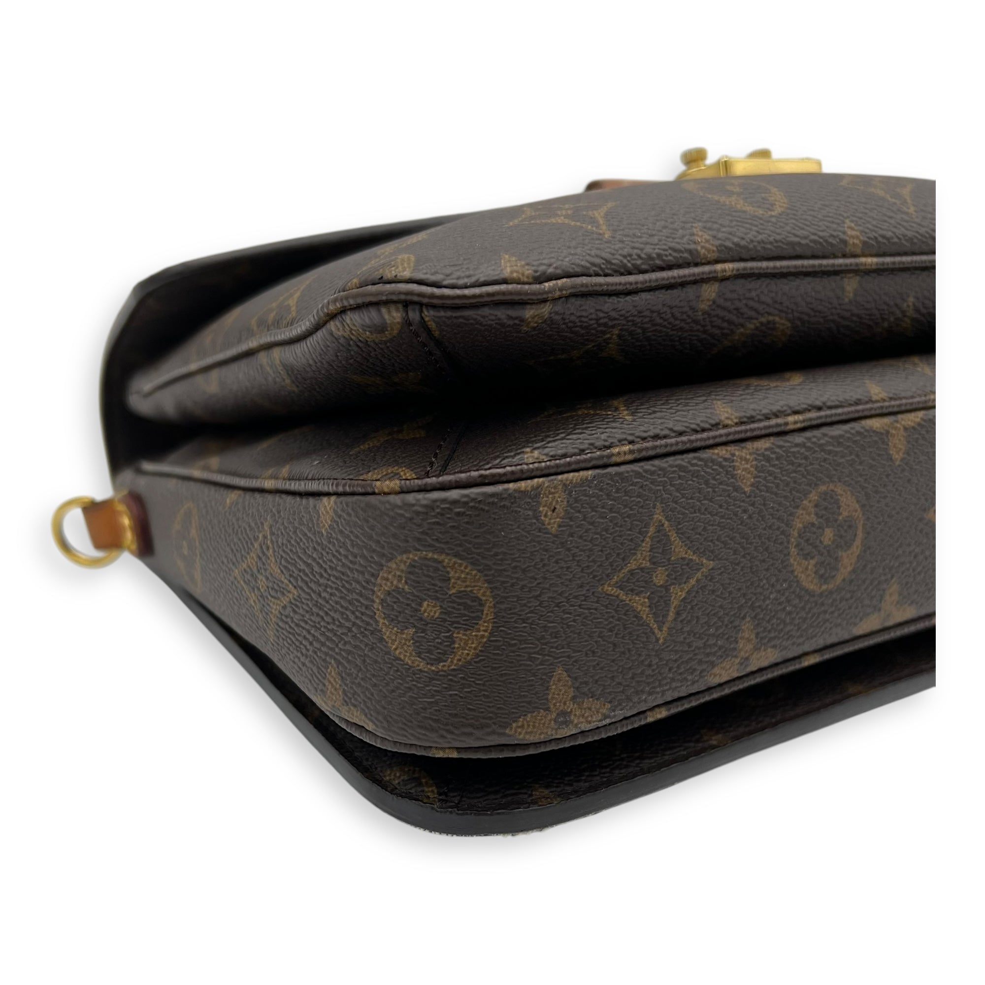Louis Vuitton Metis Brown Crossbody Bag in Monogram Coated Canvas, Gold hardware_11