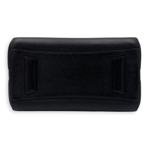 Givenchy Antigona Black Top Handle Bag in Goat Leather, Silver hardware_5