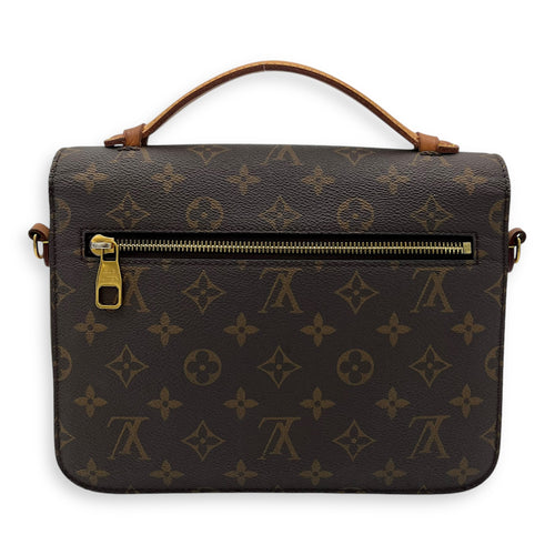 Louis Vuitton Metis Brown Crossbody Bag in Monogram Coated Canvas, Gold hardware_2