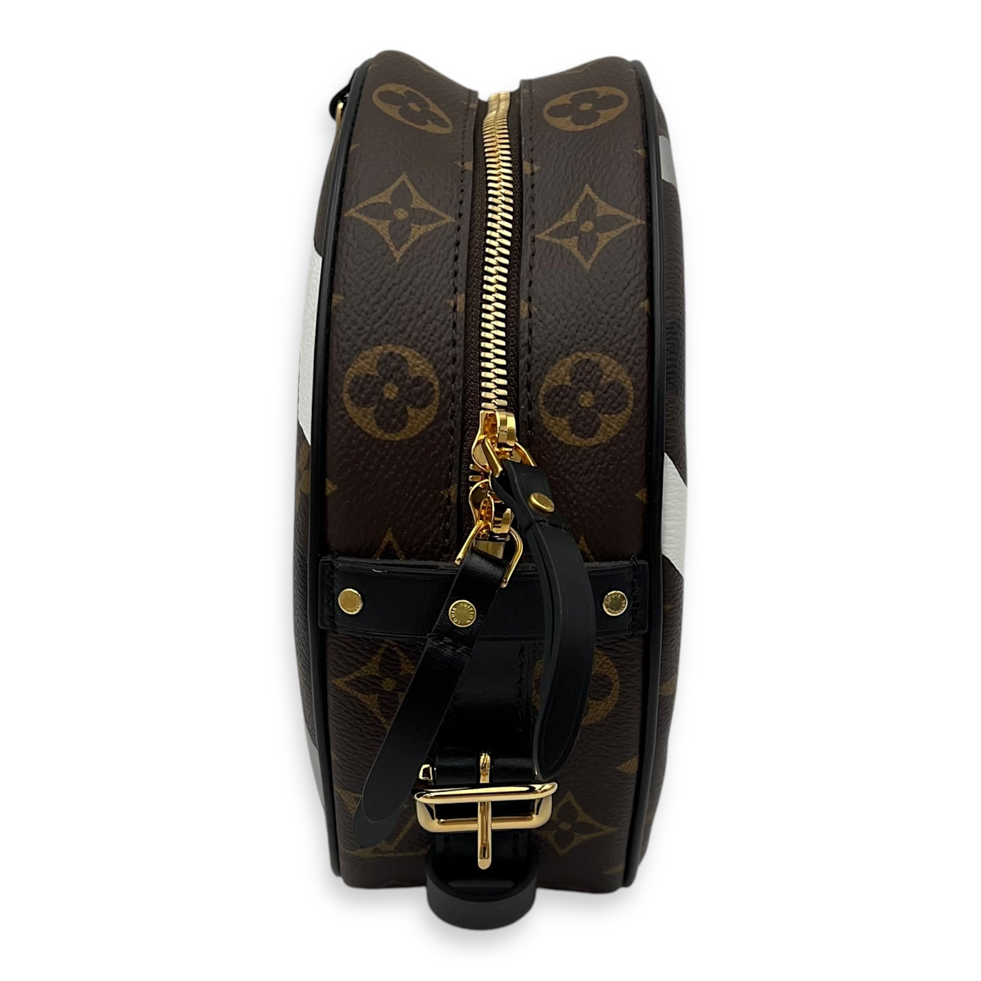 Louis Vuitton X LOL Boite Chapeau Souple MM Brown Crossbody Bag in Monogram Coated Canvas, Gold hardware_3