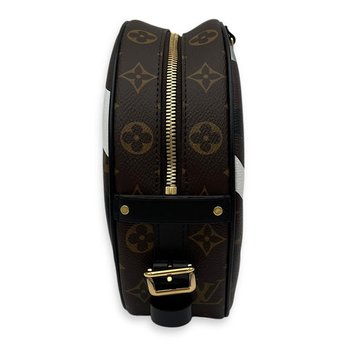Louis Vuitton X LOL Boite Chapeau Souple MM Brown Crossbody Bag in Monogram Coated Canvas, Gold hardware_4