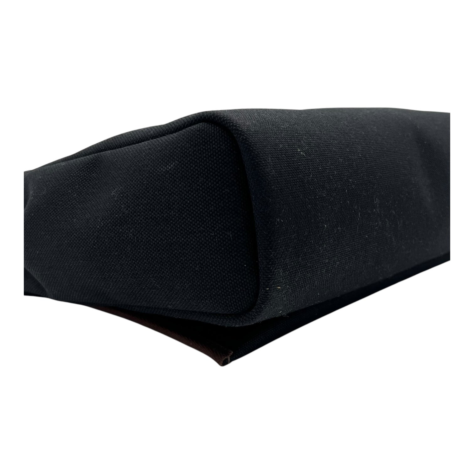 Hermès Herbag Black in Canvas, Palladium hardware_9