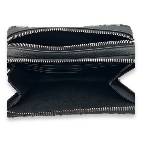 Christian Dior Zipped Pouch Oblique Blue Crossbody Bag in Jacquard, Gold hardware_6